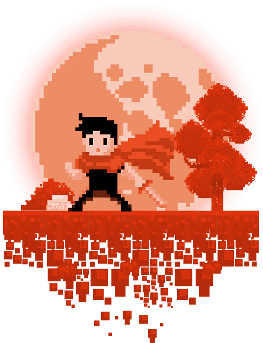Personagem 8-bit da Adventury em cena cinematográfica de campanhas de tráfego pago